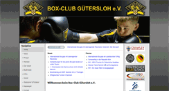 Desktop Screenshot of boxclubguetersloh.de