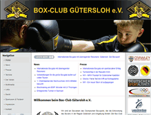 Tablet Screenshot of boxclubguetersloh.de